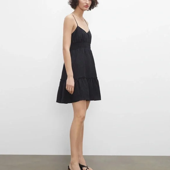 Club Monaco | Dresses | Tiered Mini Dress New With Tags Never Worn Black |  Poshmark